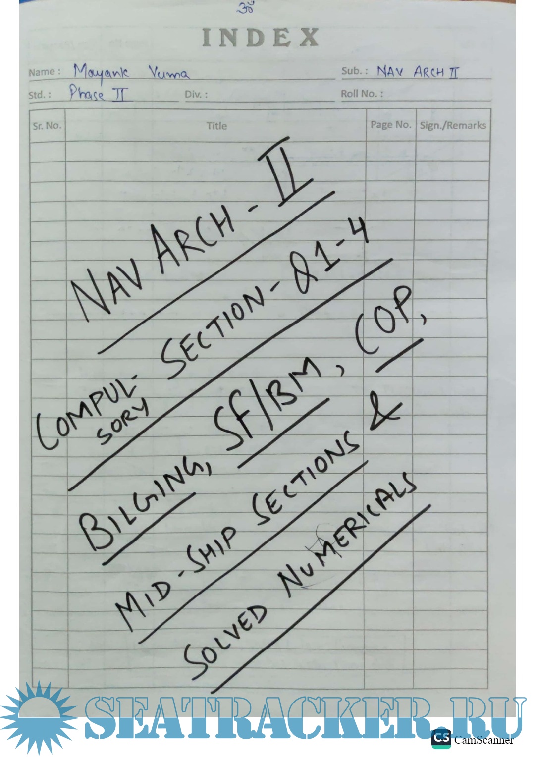 Phase II: Naval Architecture Paper II - Class Notes & Solved QP (Chief ...